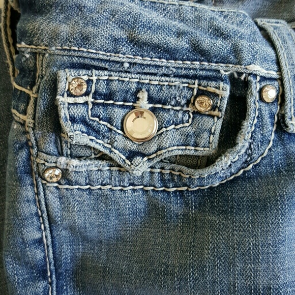 True Religion "Joey Big T" Swarovski Crystal Jeans - Picture 6 of 8